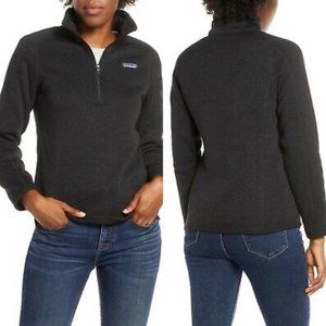 Patagonia 1/4 Zip Better Sweater Fleece Pullover (Large Black)